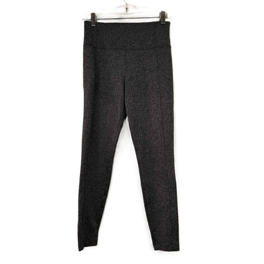 Athleta Delancey Herringbone Slim Fit High-Waisted Pants Tights Size Small